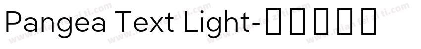 Pangea Text Light字体转换